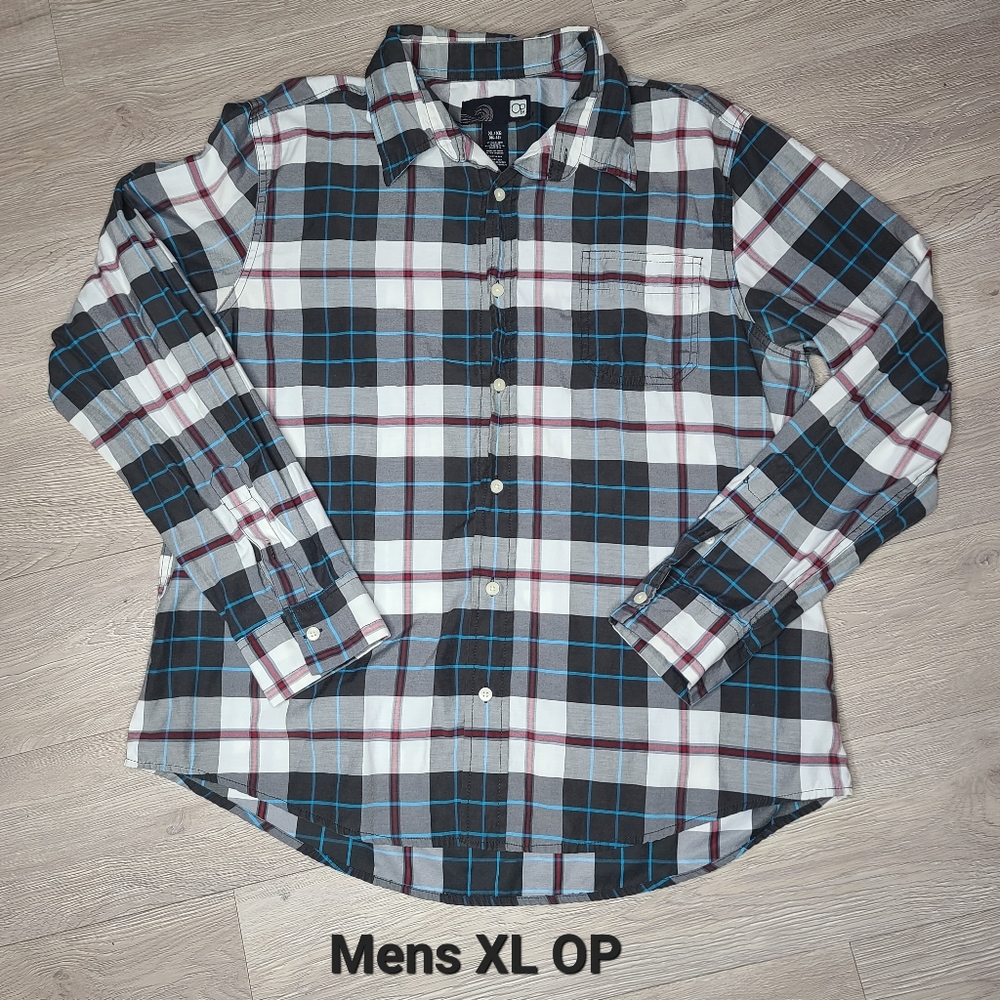 Mens XL Long Sleeve Button Down Shirt